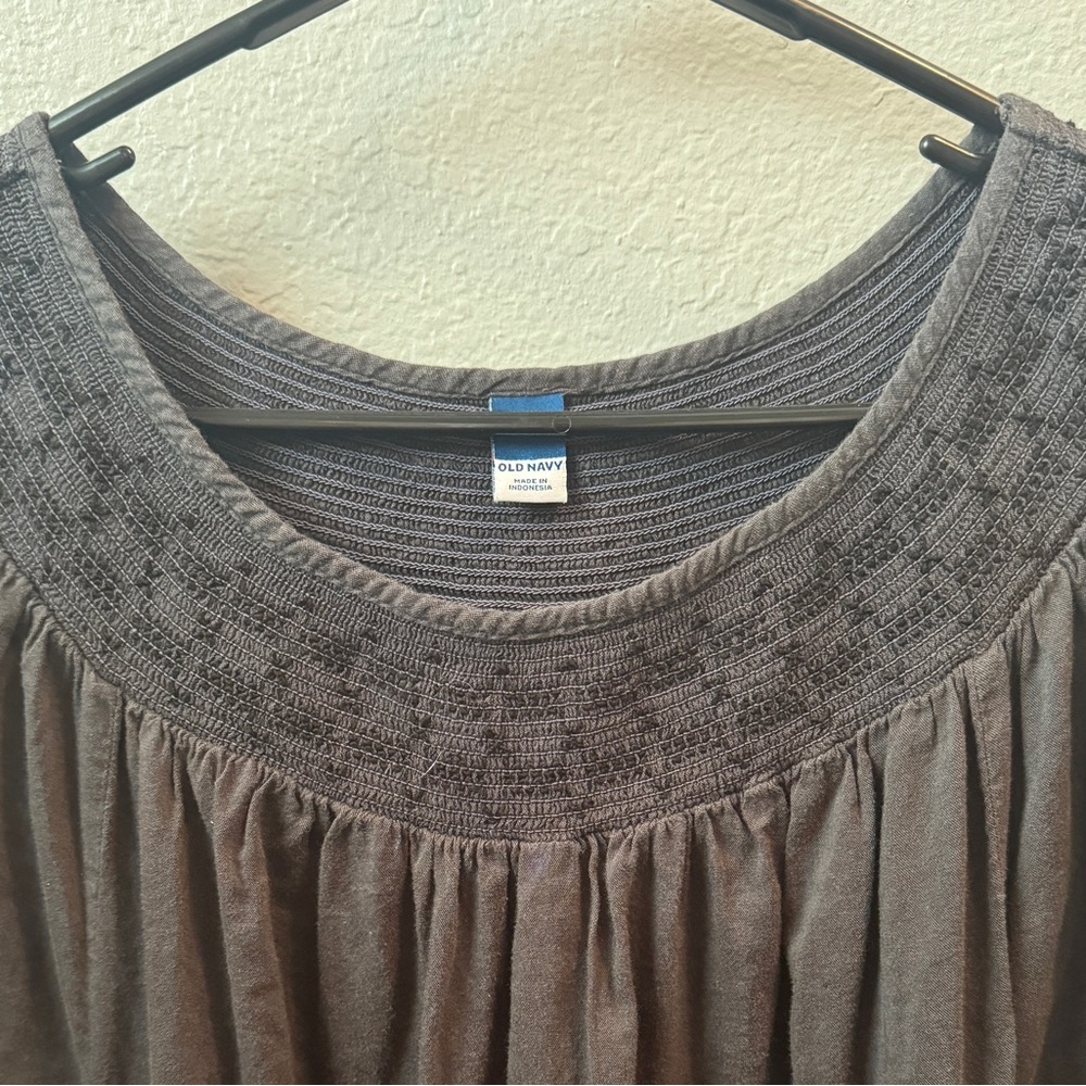 Old Navy Puff Sleeve Embroidered Mini Swing Dress - Picture 4 of 8